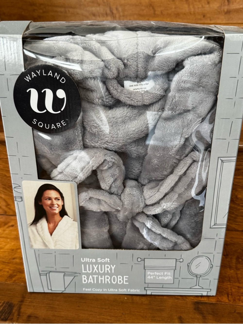 Wayland Square Ultra Soft Luxury Bathrobe - Gray